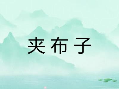 夹布子 夹布子