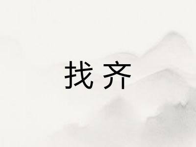 找齐