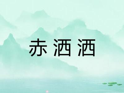 赤洒洒