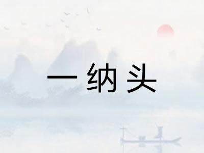 一纳头