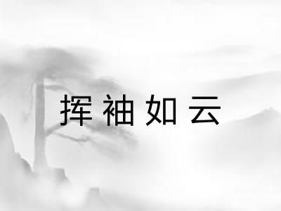 挥袖如云