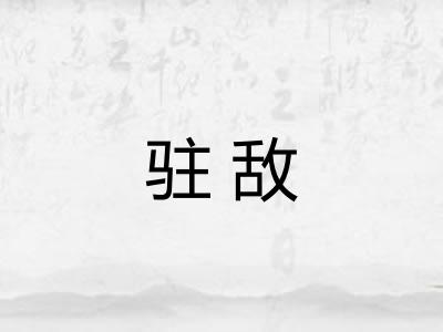 驻敌