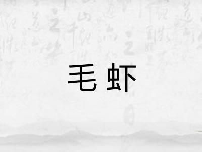 毛虾