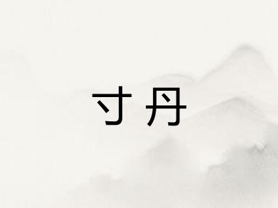 寸丹