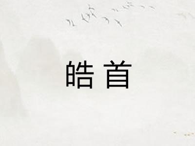皓首