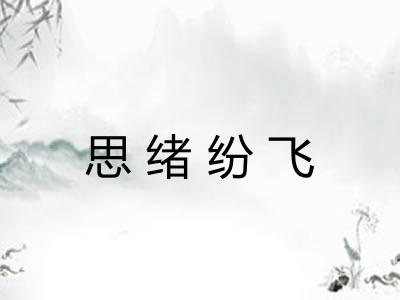 思绪纷飞 思绪纷飞