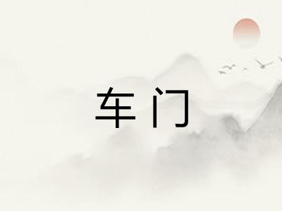 车门