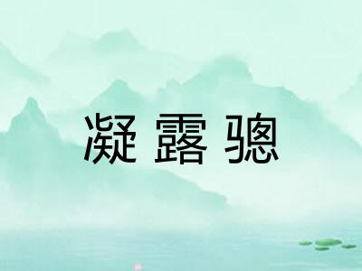 凝露骢 凝露骢