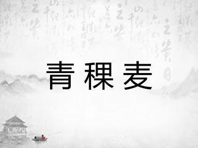 青稞麦 青稞麦