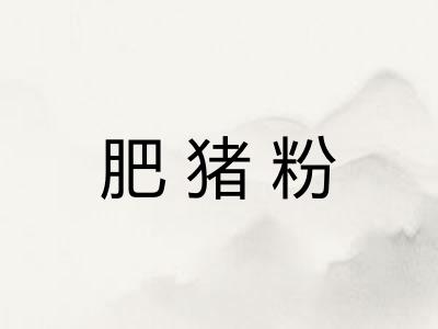 肥猪粉
