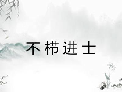 不栉进士 不栉进士