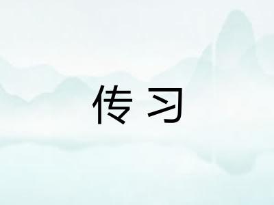 传习 传习