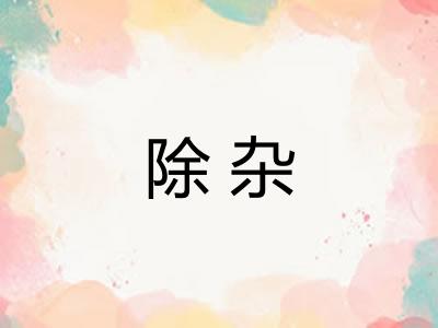 除杂