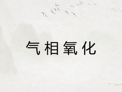 气相氧化