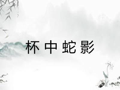 杯中蛇影