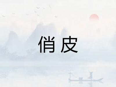 俏皮 俏皮