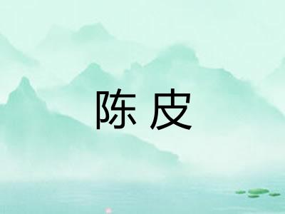 陈皮