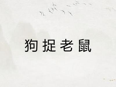 狗捉老鼠