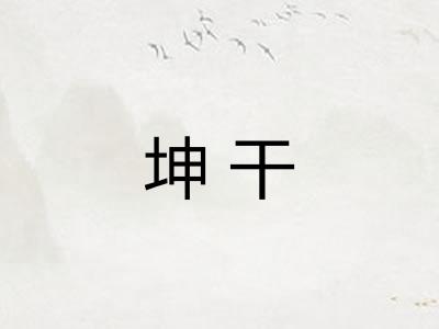坤干 坤干