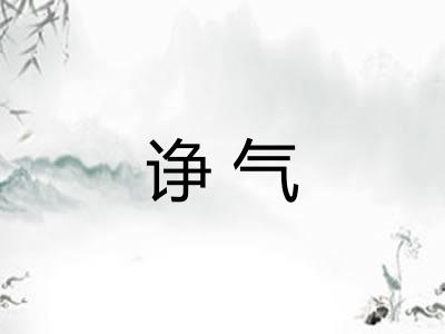 诤气 诤气