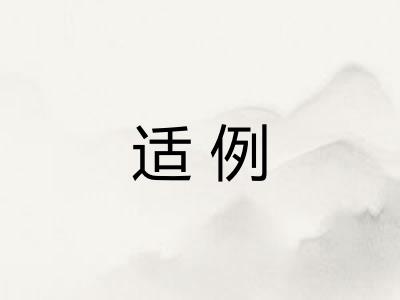 适例