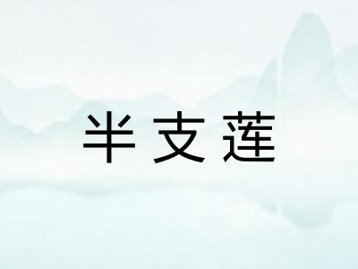 半支莲
