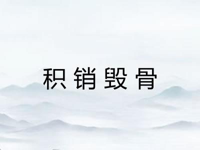 积销毁骨 积销毁骨