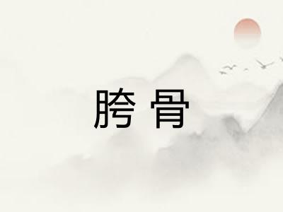 胯骨 胯骨