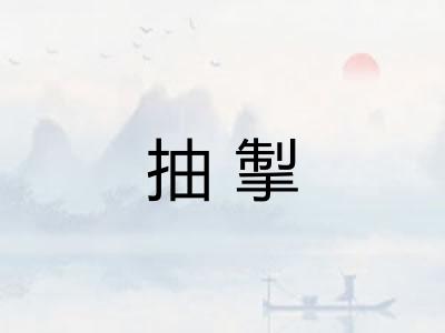 抽掣