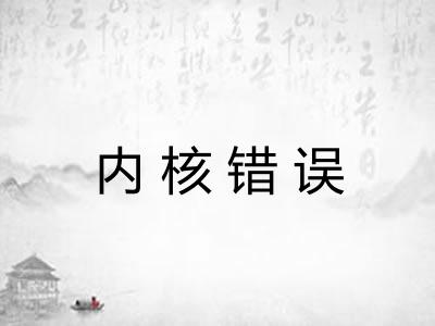 内核错误