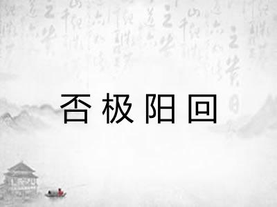 否极阳回