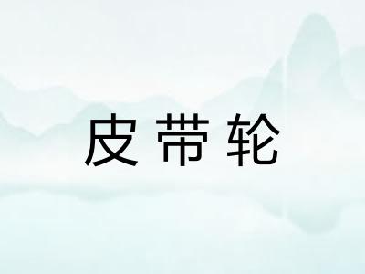 皮带轮