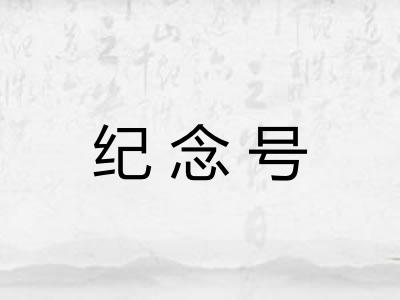 纪念号 纪念号