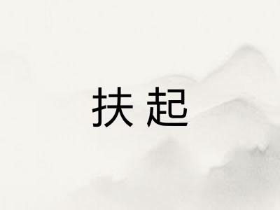 扶起 扶起