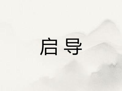 启导