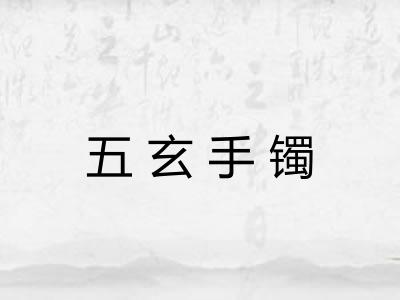 五玄手镯 五玄手镯