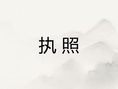 执照