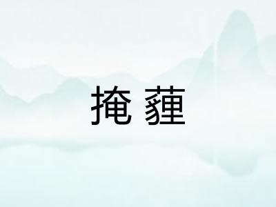 掩薶