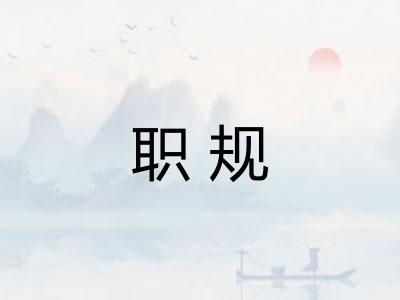 职规