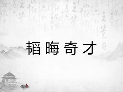 韬晦奇才 韬晦奇才