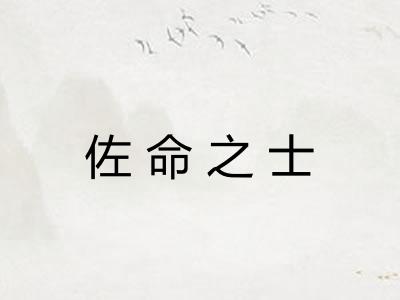 佐命之士 佐命之士
