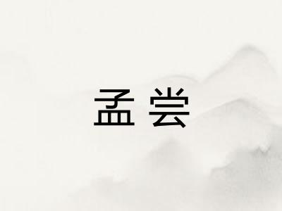 孟尝 孟尝