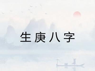 生庚八字