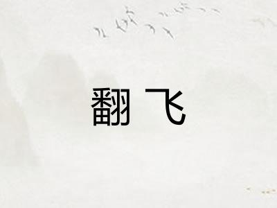 翻飞