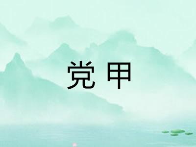 党甲