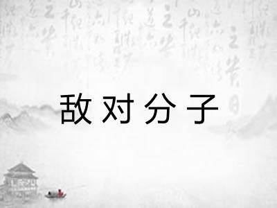 敌对分子