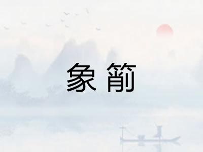 象箾