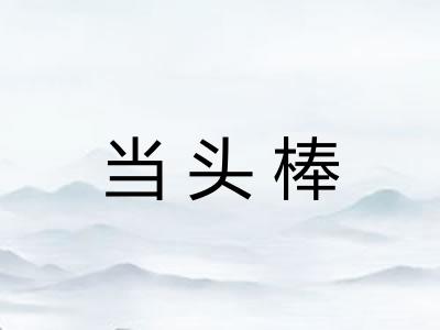 当头棒