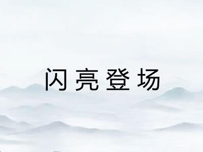 闪亮登场 闪亮登场