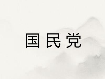 国民党